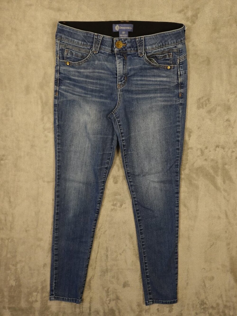 Democracy Absolution Jeans Women’s Size 10 Light Wash Skinny Stretch Denim